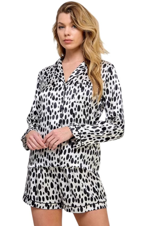 Leopard print pajamas