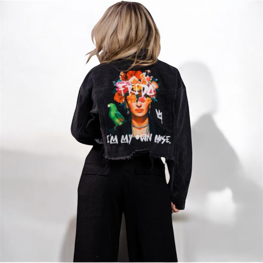 Frida Kahlo Muse Jean Jacket